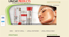 Desktop Screenshot of lifecellproducts.com