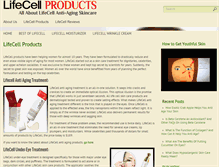 Tablet Screenshot of lifecellproducts.com